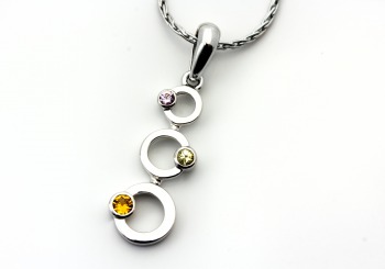 14K Fancy Sapphire Pendant