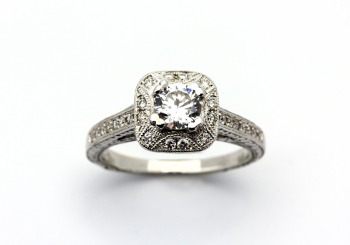14K Diamond Bridal Semi-Mount