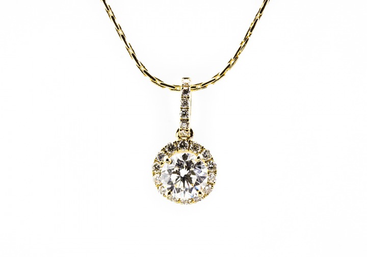 14K Diamond Pendant 