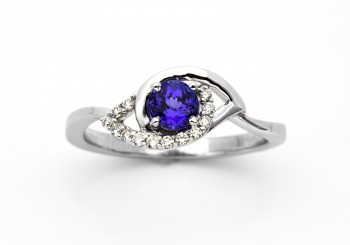 14K Tanzanite and Diamond Ring