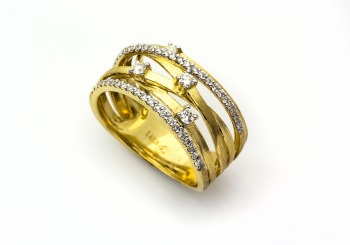14K Diamond and Ruby Band 14K Diamond and Ruby Band