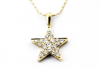 14K Diamond Pendant
