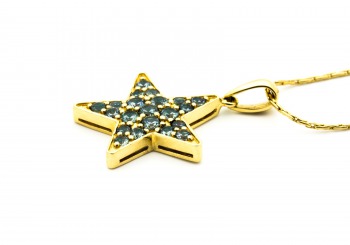14K Fancy Sapphire Pendant 14K Fancy Sapphire Pendant