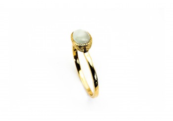 18K Prasiolite Ring 18K Prasiolite Ring