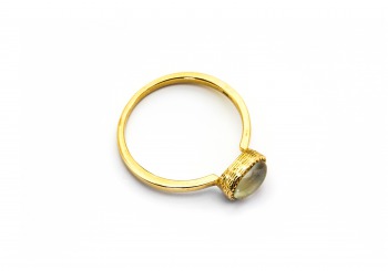 18K Prasiolite Ring 18K Prasiolite Ring