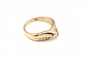 14K Rose Gold Diamond Ring 14K Rose Gold Diamond Ring