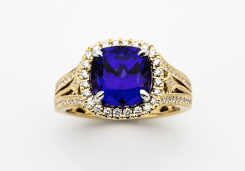 14K Tanzanite and Diamond Ring