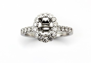 14K Diamond Semi-Mount