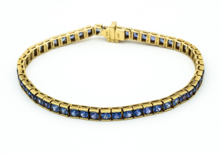 18K Montana Yogo Sapphire Bracelet