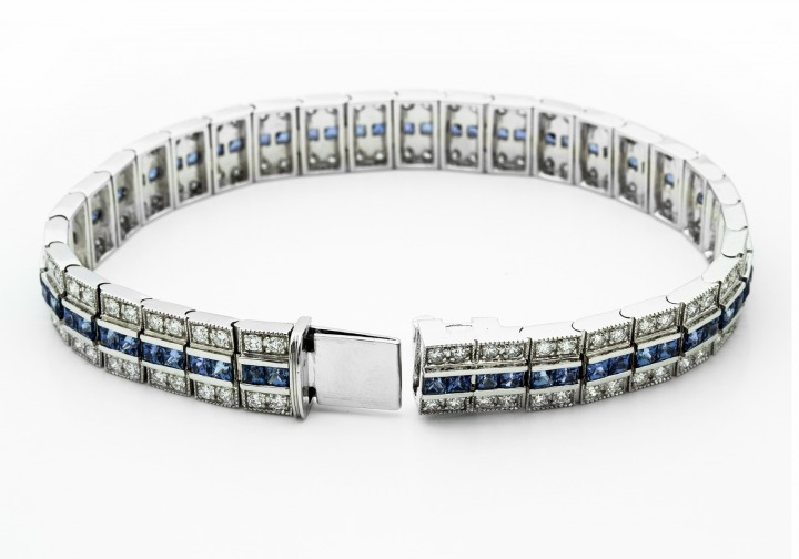 14K Montana Yogo Sapphire Bracelet