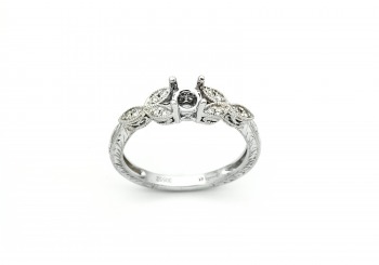 14K Diamond Semi-Mount