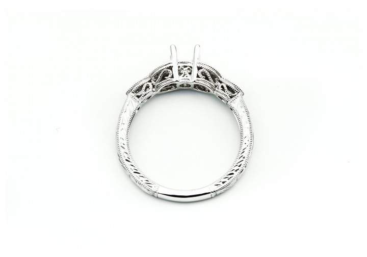 14K Diamond Semi-Mount