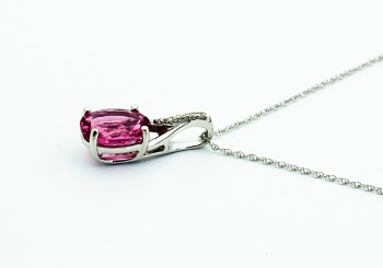 14K Diamond Pendant14K Tourmaline and Diamond Pendant 14K Diamond Pendant14K Tourmaline and Diamond Pendant