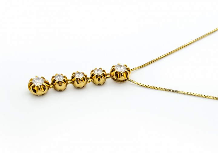 14K Diamond Pendant