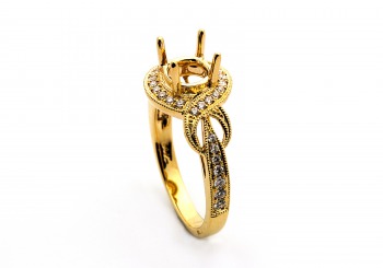 14K Diamond Bridal Semi-Mount 14K Diamond Bridal Semi-Mount