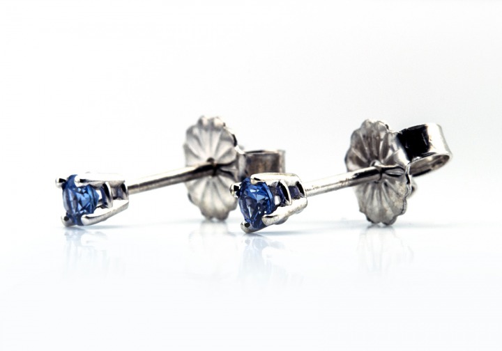 Yogo Sapphire Earrings