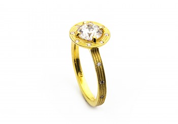 18K Diamond Semi-Mount 18K Diamond Semi-Mount