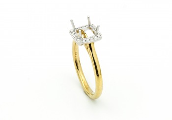 14K Diamond Semi-Mount 14K Diamond Semi-Mount