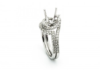 14K Diamond Semi-Mount 14K Diamond Semi-Mount