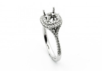 14K Diamond Semi-Mount 14K Diamond Semi-Mount