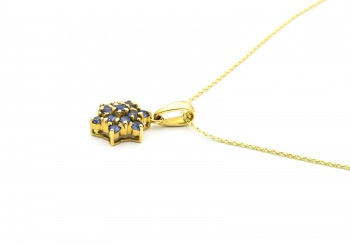 14K Yogo Sapphire Pendant 14K Yogo Sapphire Pendant