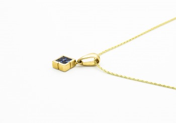 14K Yogo Sapphire Pendant 14K Yogo Sapphire Pendant
