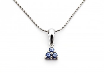 14K Yogo Sapphire Pendant
