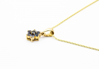 14K Yogo Sapphire Pendant 14K Yogo Sapphire Pendant