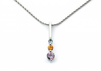 14K Montana Sapphire Pendant