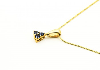 14K Yogo Sapphire Pendant 14K Yogo Sapphire Pendant