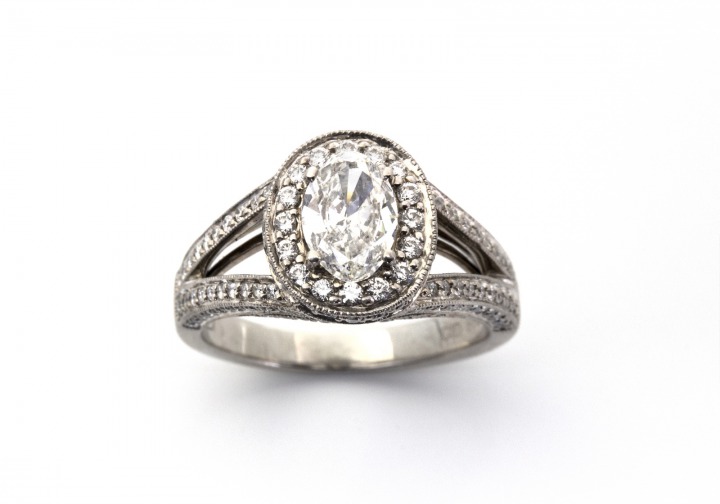 Palladium Diamond Ring
