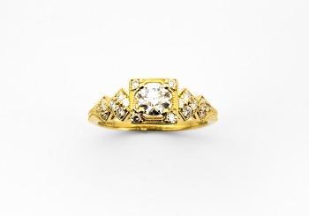 14K Diamond Ring