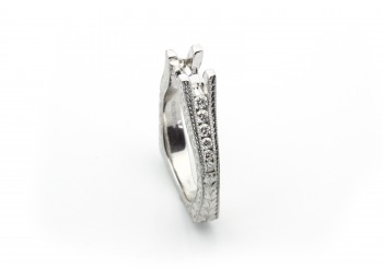 14K Diamond Semi-Mount 14K Diamond Semi-Mount