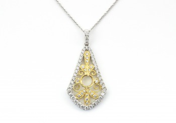 14K Diamond Pendant