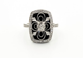 14K Onyx Ring