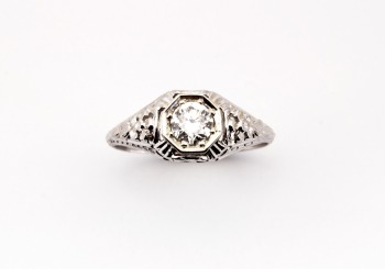 14K Diamond Ring