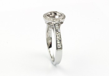 14K Diamond Semi-Mount 14K Diamond Semi-Mount