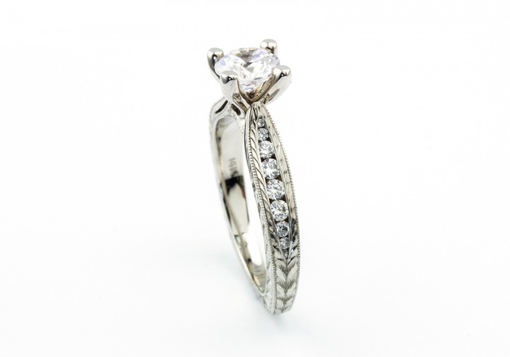 14K Diamond Semi-Mount