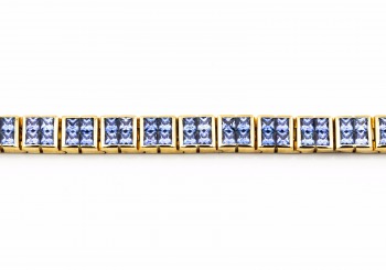 14K Montana Yogo Sapphire Bracelet 14K Montana Yogo Sapphire Bracelet