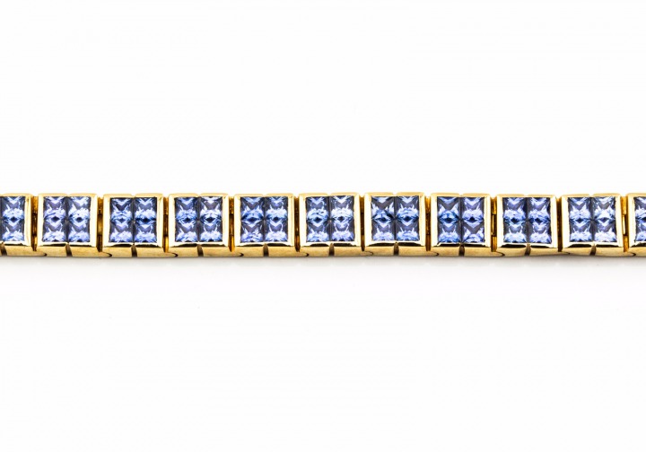14K Montana Yogo Sapphire Bracelet