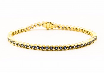14K Yogo Sapphire Bracelet