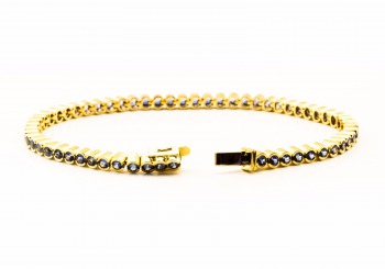 14K Yogo Sapphire Bracelet 14K Yogo Sapphire Bracelet