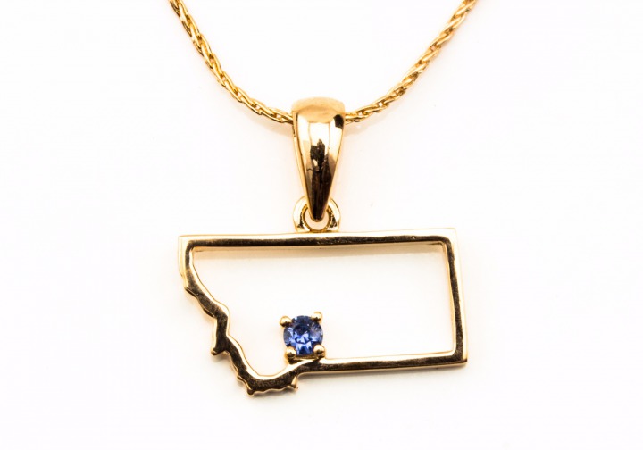 Yogo Sapphire Montana Pendant