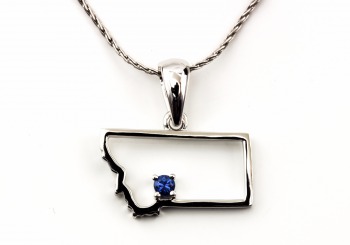 Yogo Sapphire Montana Pendant