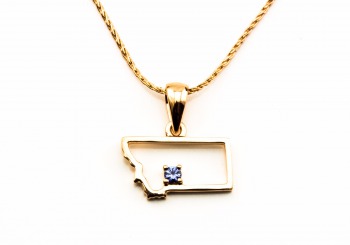 Yogo Sapphire Montana Pendant