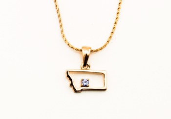 Yogo Sapphire Montana Pendant