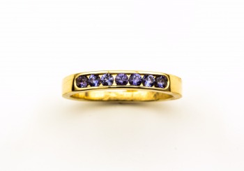 14K Yogo Sapphire Ring