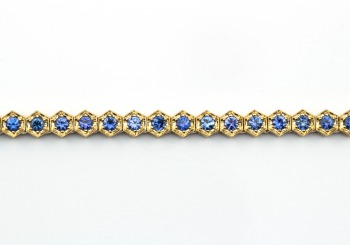 14K Yogo Sapphire Bracelet 14K Yogo Sapphire Bracelet