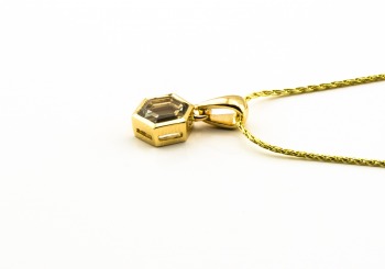 14K Fancy Montana Sapphire Pendant 14K Fancy Montana Sapphire Pendant