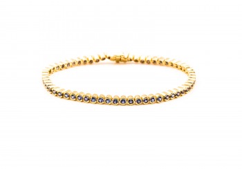 14K Yogo Sapphire Bracelet